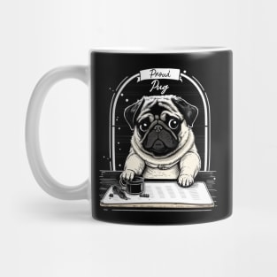 Pug Dog White Mug